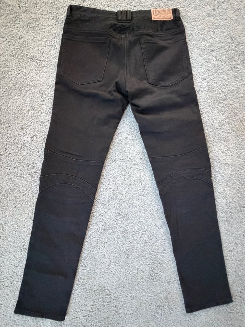 uglyBROS Featherbed-K Men's Motorcycle Riding Jeans Black Size 30 Kevlar Armored - Picture 14 of 14